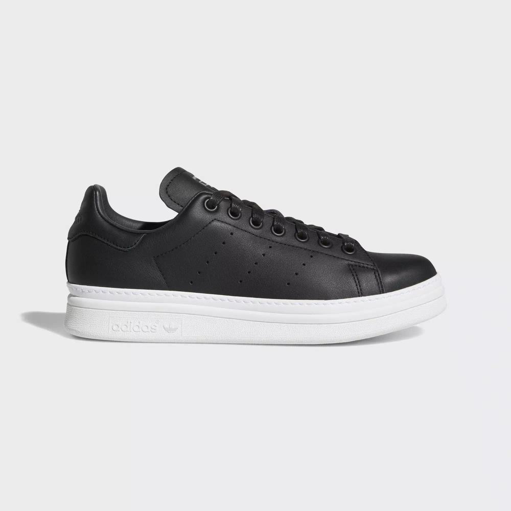 Adidas Stan Smith New Bold Tenis Negros Para Mujer (MX-98285)